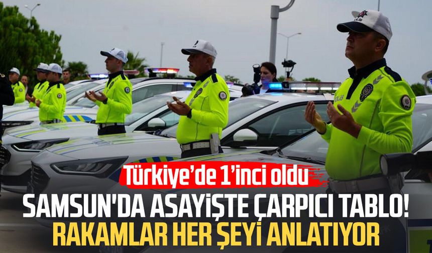 Emniyete araç desteği Samsun'u zirveye taşıdı