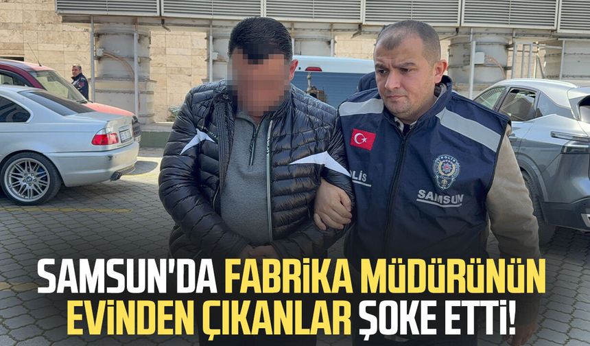 Fabrika müdürünün evinde cephanelik gibi silah ve malzeme çıktı