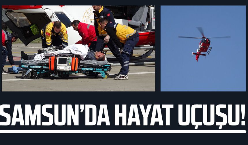 Samsun'da kalp krizi geçiren hasta hayata tutundu