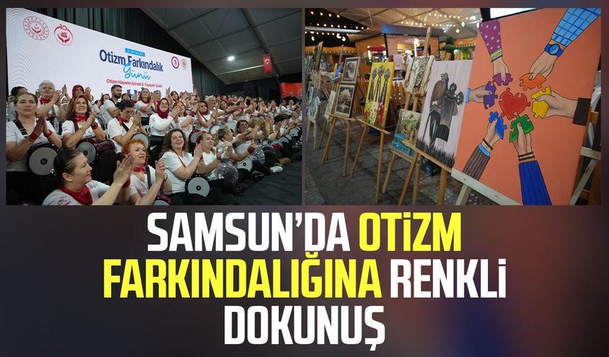 Samsun'da farkındalık günü coşkuya dönüştü