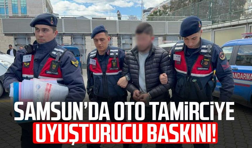 Oto tamirciye uyuşturucu baskını