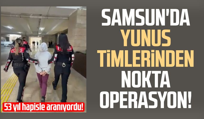Samsun'da yunus timlerinden nokta operasyon! Firari yakayı ele verdi