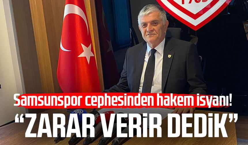 Samsunspor Basın Sözcüsü Suat Çakır: 'Hak ve adalet arıyoruz'