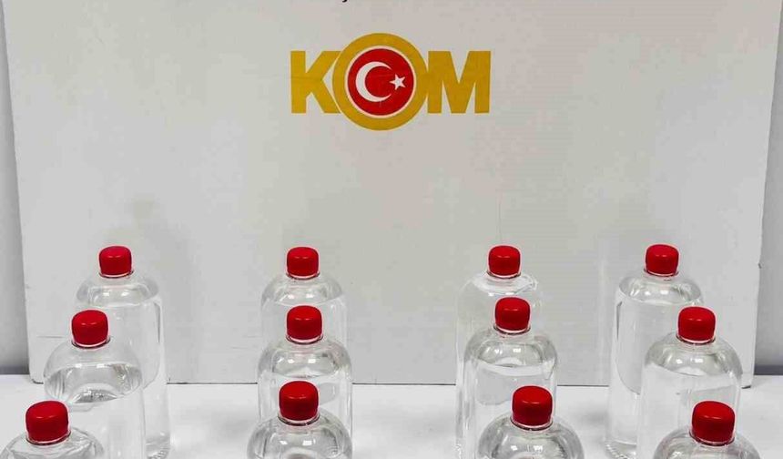 Sahte alkol operasyonu: 12 litre etil alkol ele geçirildi
