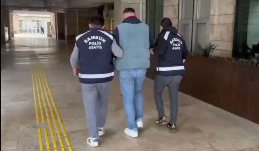 Samsun'da 17 yıl hapis cezalı firari yakalandı