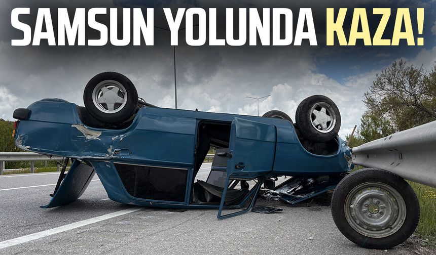 Çorum-Samsun yolunda kaza: 1 yaralı