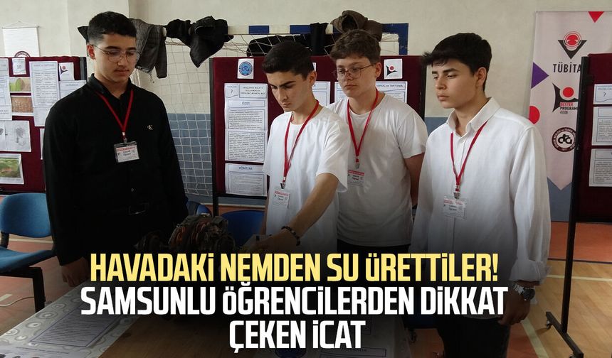 Liselilerden havadaki nemden su üreten cihaz ve temassız fren sistemi