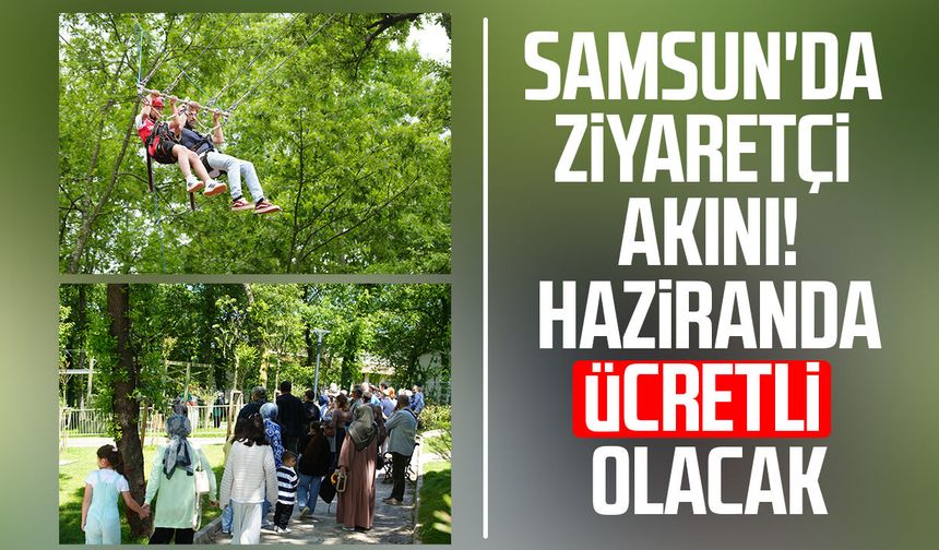 Canik Macera Parkı'na olan ilgi artarak devam ediyor