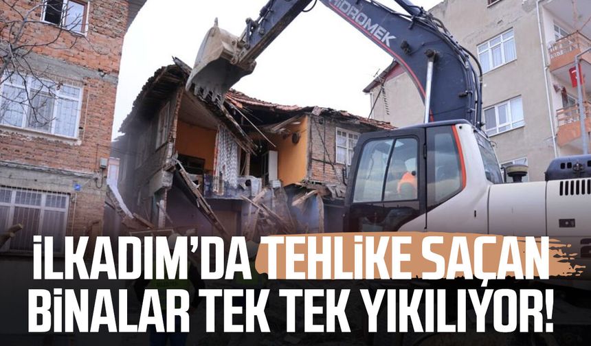 Tehlike oluşturan ve suç yuvasına dönen metruk binalar yıkılıyor