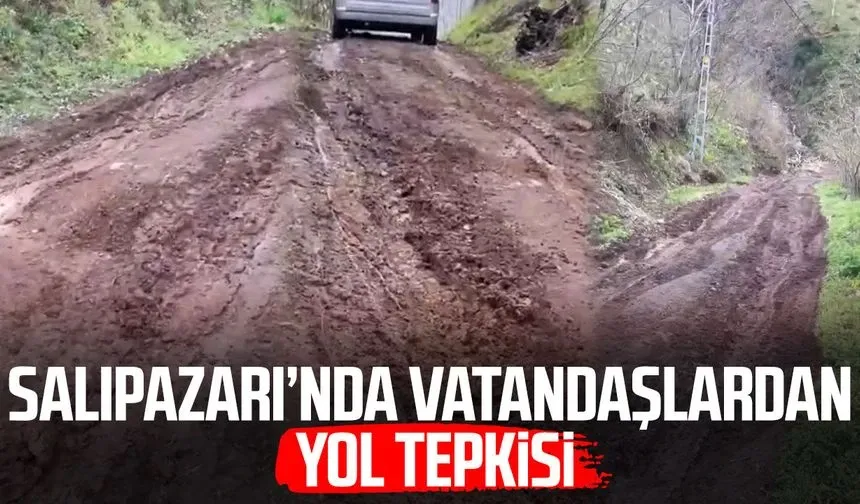 Salıpazarı’nda vatandaşlardan yol tepkisi