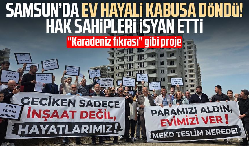 10 yıldır tamamlanamayan 543 dairelik sitede Karadeniz fıkrası gibi durum: Tapu var, bina yok
