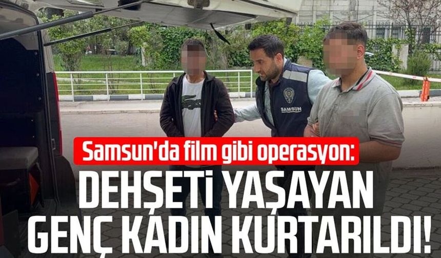 Samsun'da boşanma aşamasındaki eşini kaçıran koca ve yakınları tutuklandı