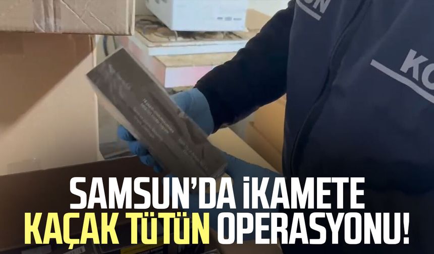 Tekkeköy'de kaçak sigara operasyonu