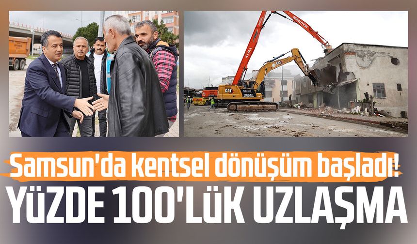 Samsun'da modern ve güvenli konut dönüşümü başladı