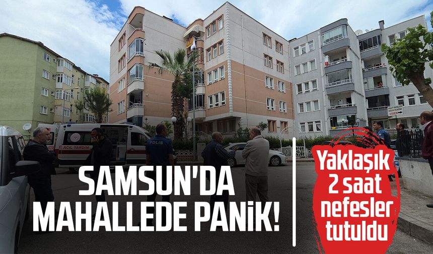 Mahallede panik: Genç kadın 2 saat sonra ikna oldu