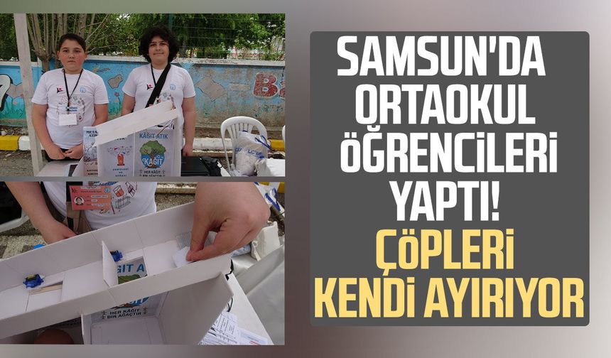 Ortaokul öğrencilerinden yapay zekâ destekli akıllı geri dönüşüm sistemi