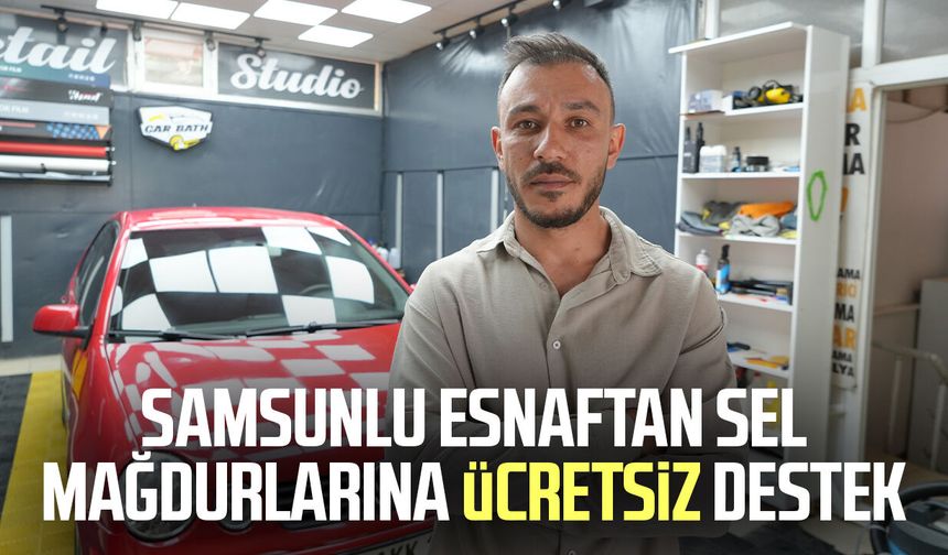 Sel mağduru araçlara ücretsiz destek: Oto yıkamacıdan örnek davranış