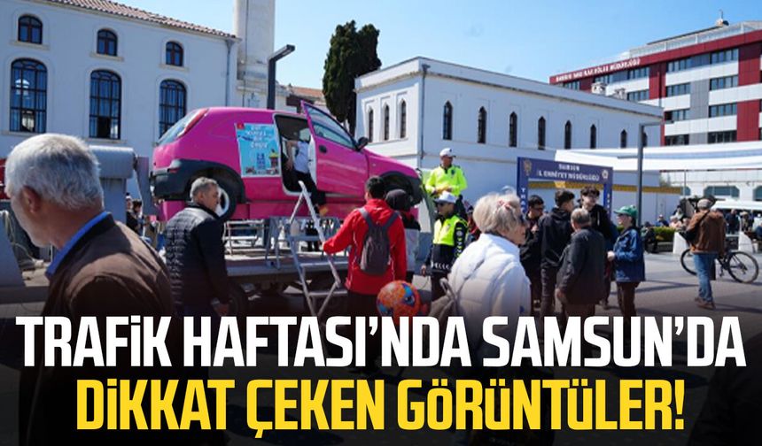 Minikler direksiyona geçti, vatandaşlar takla simülasyonunu deneyimledi