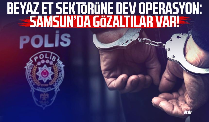 Aralarında Samsun da var! Beyaz et sektörüne dev operasyon
