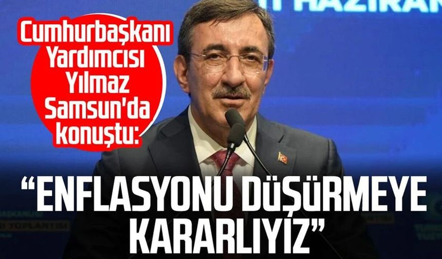 Cumhurbaşkanı Yardımcısı Yılmaz: 'Bir taraftan büyümeye devam ederken, enflasyonu düşürmek için de yoğun gayret içindeyiz'