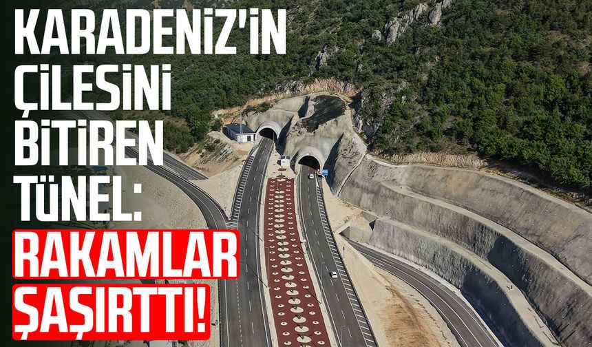 Karadeniz'in çilesini bitiren tünel: Rakamlar şaşırttı!