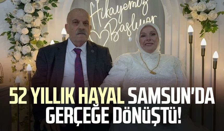 52 yıl sonra hayallerine kavuştular: Kaçarak evlenen çift düğün yaptı