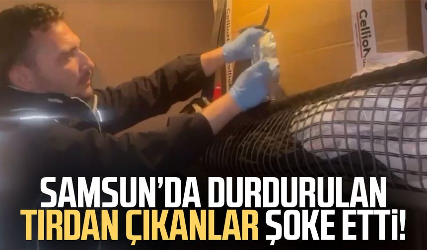Tırın yatak bölümünde 129 bin 500 uyuşturucu hap ele geçti