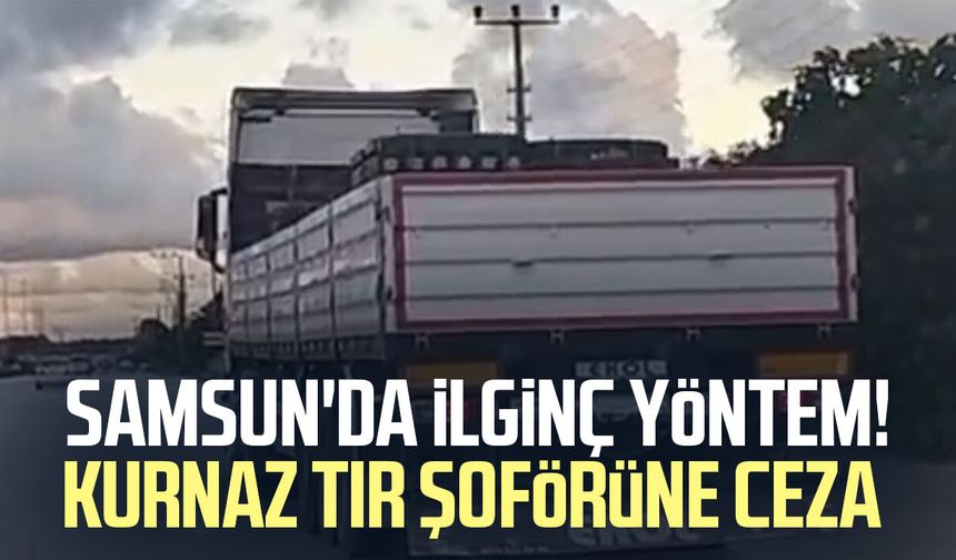 Plakasını köpükle kapatıp kantardan kaçmaya çalışan tıra 236 bin lira ceza