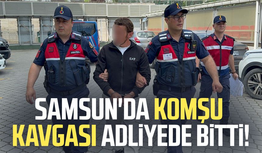 Komşu kavgasına adli kontrol