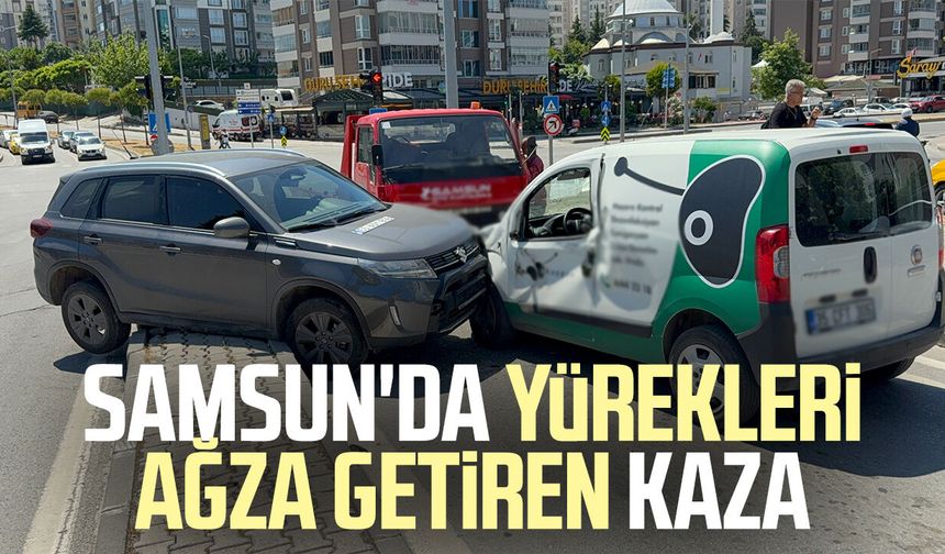 SUV ile hafif ticari araç çarpıştı: Baba ve 2 yaşındaki oğlu yaralandı - samsuncanlihaber.com