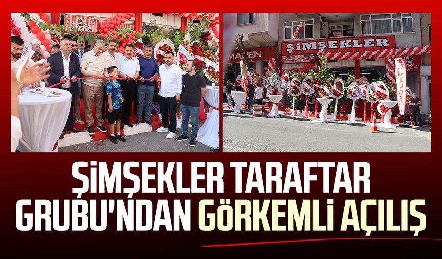 Samsunspor Şimşekler Taraftar Grubu'ndan görkemli açılış