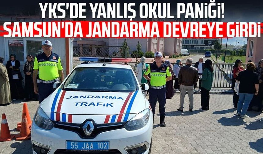 Yanlış okula giden adayı jandarma sınava yetiştirdi