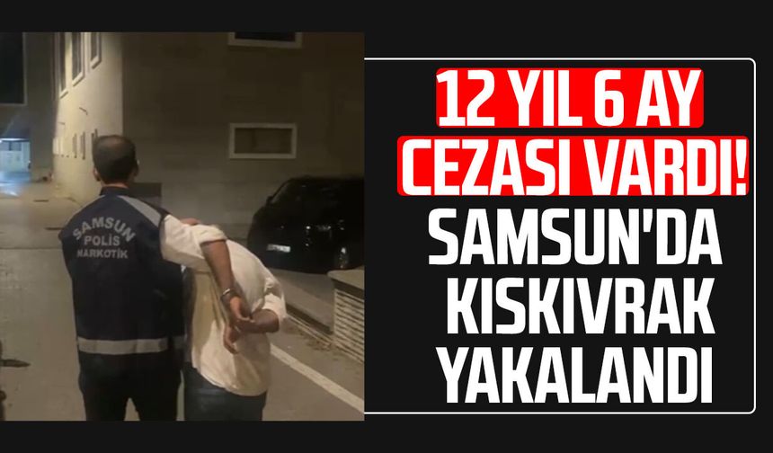 12 yıl 6 ay cezası vardı! Samsun'da kıskıvrak yakalandı