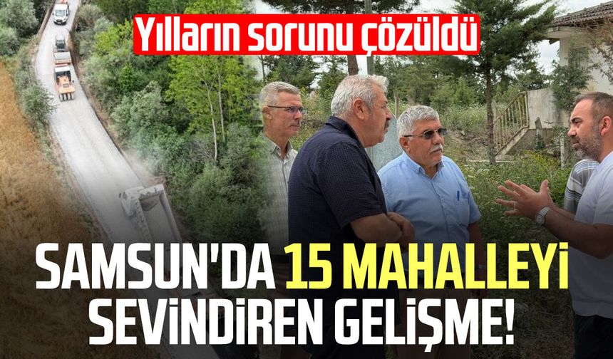 Kırsal mahallenin 40 yıllık asfalt hasreti sona erdi