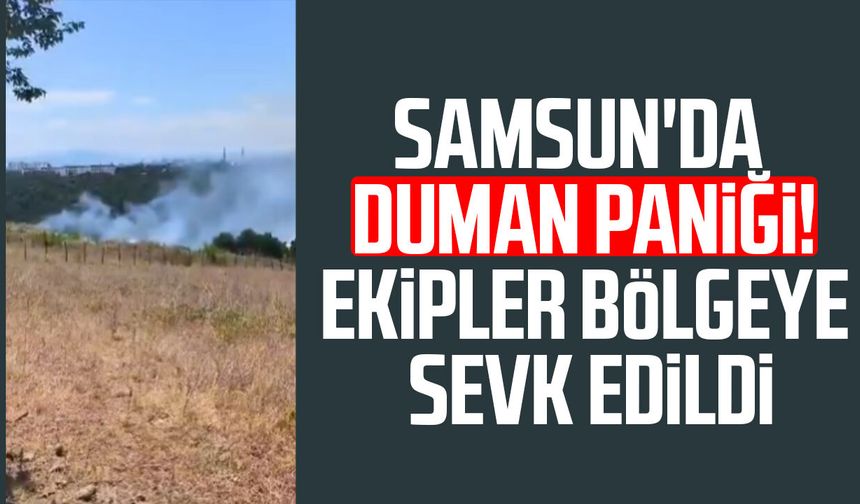 Samsun'da duman paniği! Ekipler bölgeye sevk edildi