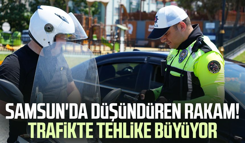 Samsun'da motosiklet kazalarında alarm
