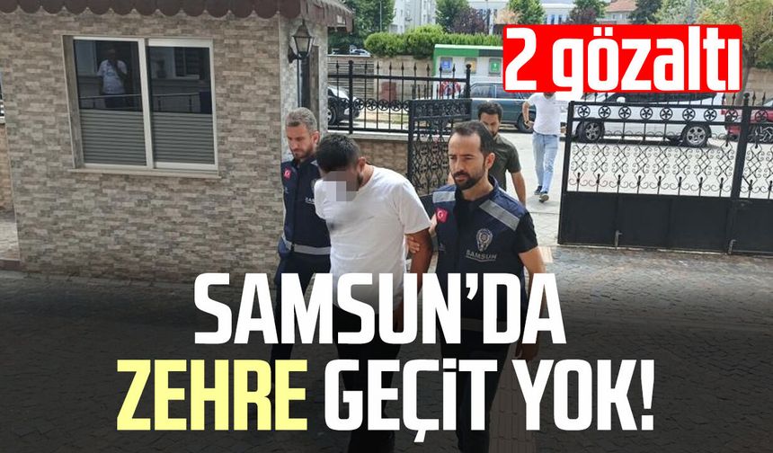 Bafra'da peş peşe operasyonlar: Metamfetaminle yakalandılar
