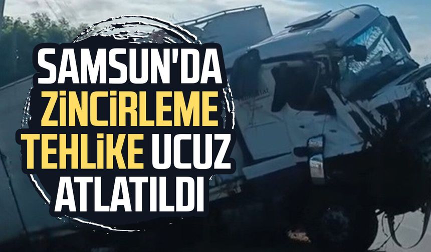 Tır bariyerlere çarpıp devrildi: Sürücü yaralandı