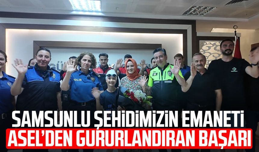 Şehit polisin emaneti Eylül Asel yüzmede gururlandırdı