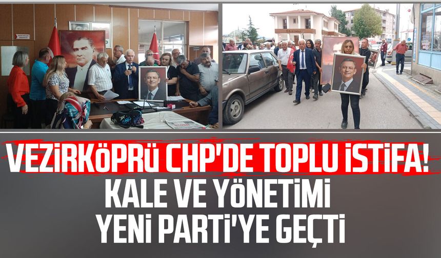 Vezirköprü CHP'de toplu istifa! Nazım Kale ve yönetimi Yeni Parti'ye geçti
