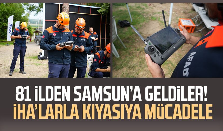 Samsun'da AFAD'ın İHA destekli arama-kurtarma yarışması başladı