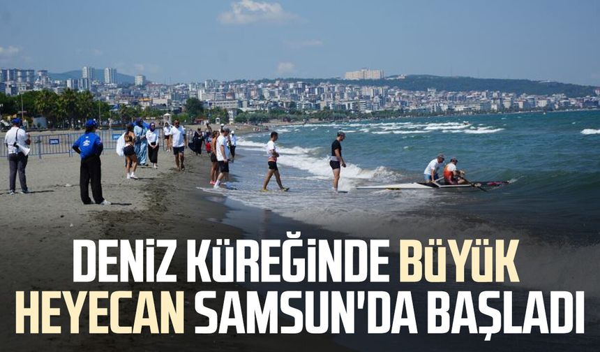Samsun'da Deniz Küreği Türkiye Şampiyonası başladı