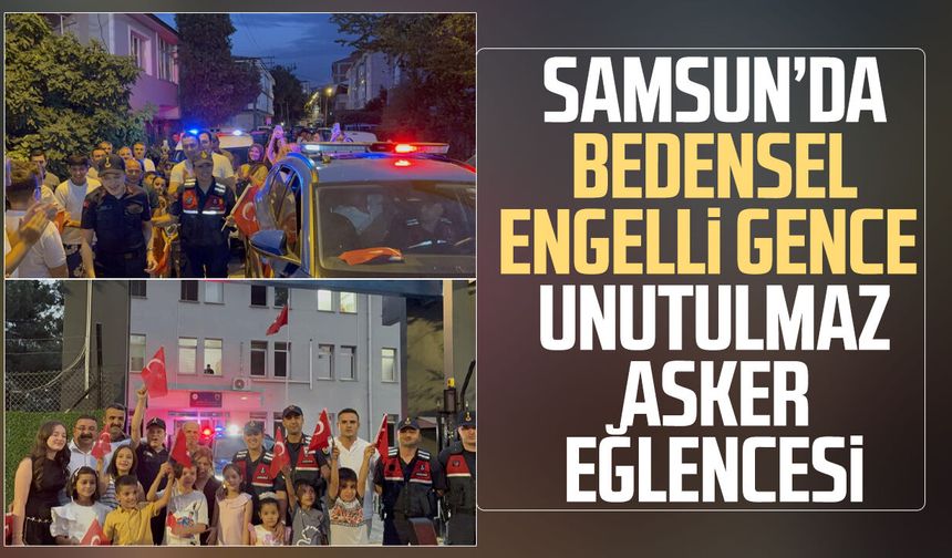 Bedensel engelli gencin askerlik hayali gerçekleştirdi