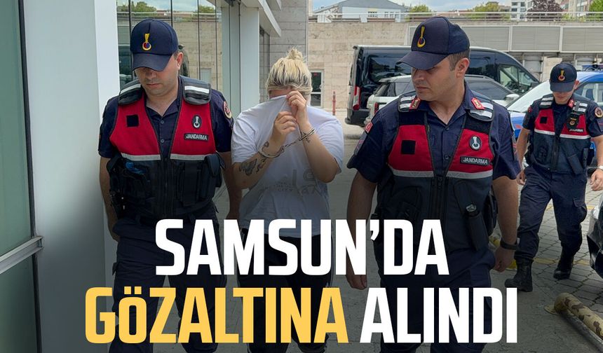 Samsun'da uyuşturucu suçundan hapis cezası olan kadın yakalandı