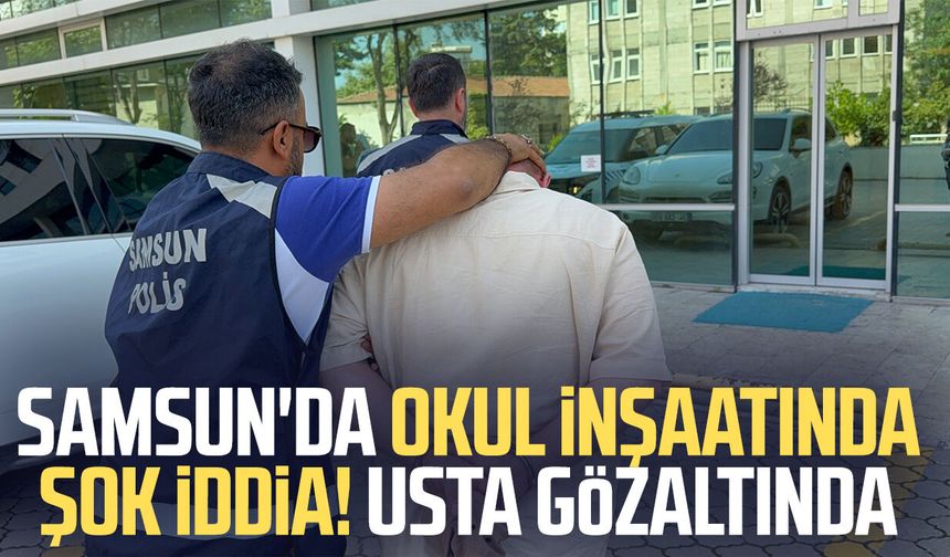 Samsun'da çalıştığı okul inşaatından 650 bin liralık kablo çaldı