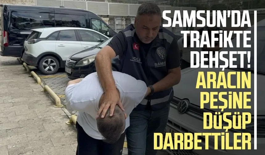 Trafikte yol verme tartışmasında dehşet saçan 2 şüpheli tutuklandı