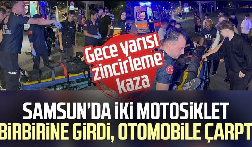 Samsun Baruthane'de zincirleme kaza: 2 yaralı