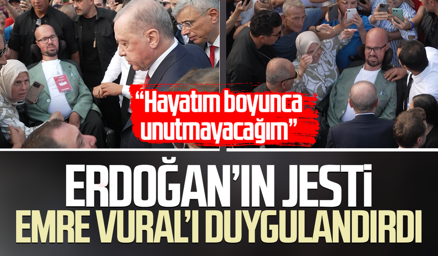 Cumhurbaşkanı Erdoğan'ın otobüsü durdurup yanına gittiği engelli genç konuştu: 'Unutamayacağım bir andı'