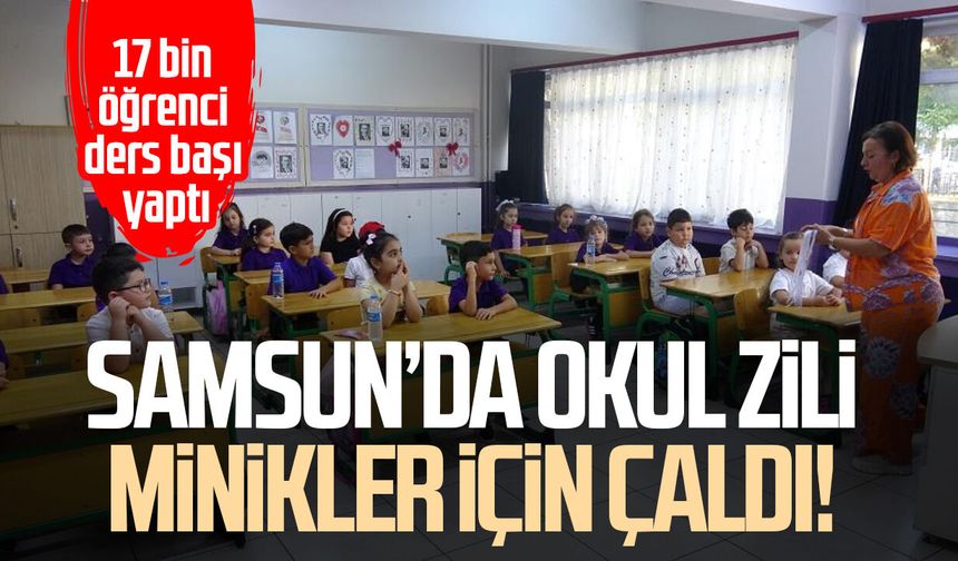 Okula başlayan miniklerin ilk gün heyecanı