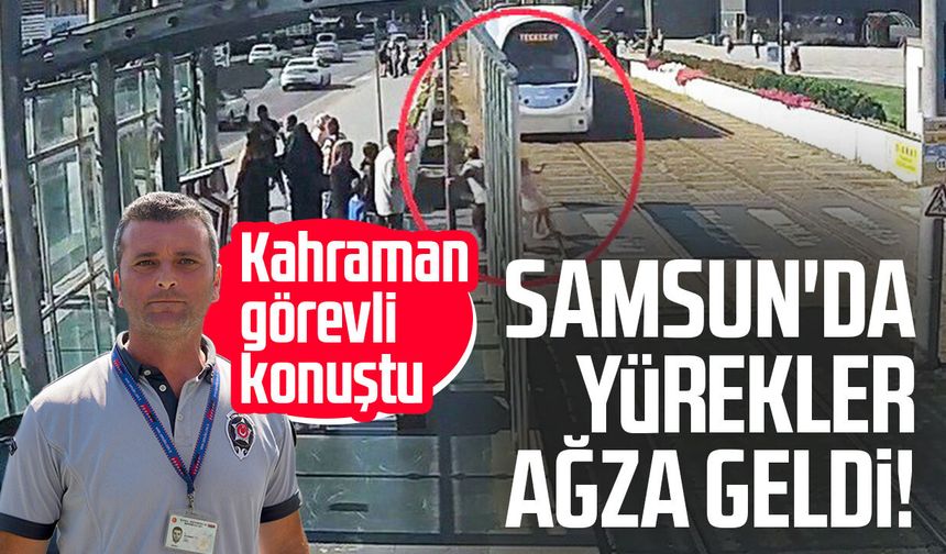 Samsun'da yürekler ağza geldi! Kahraman görevli konuştu